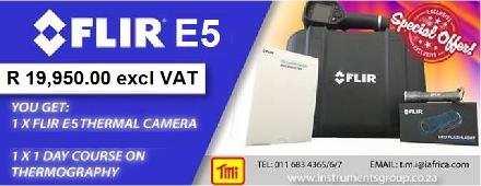 FLIR E5 Special promotion and Introduction to Thermography Course.